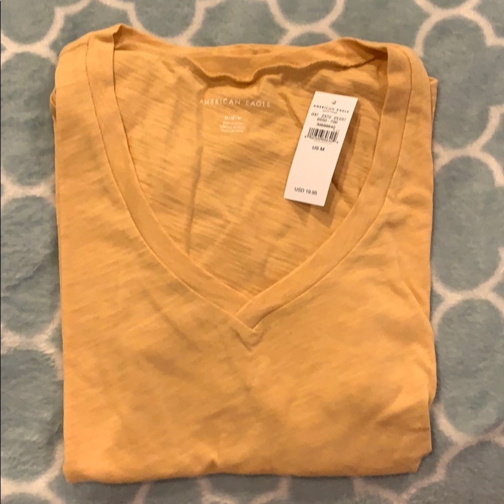 Yellow American Eagle shirt WITH TAGS